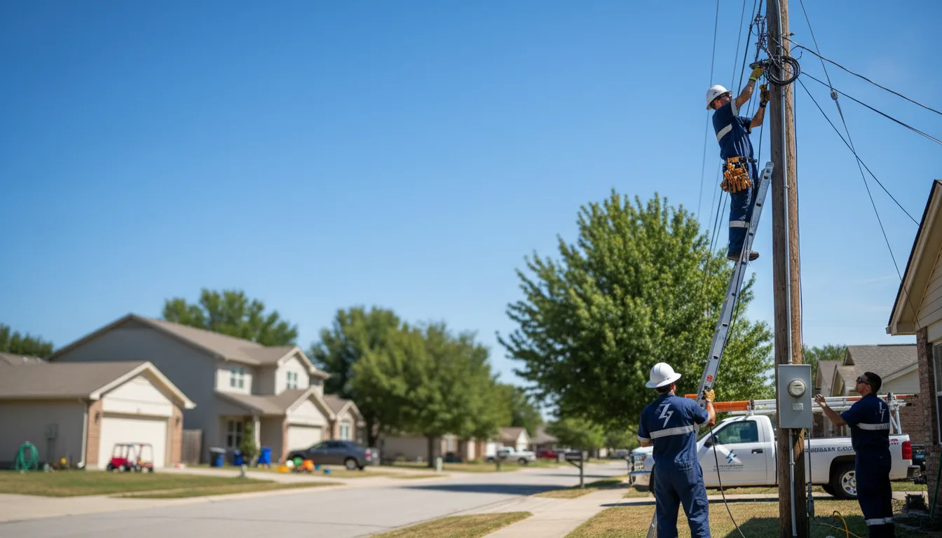 Residential electrician providing installation services in Horton, MI